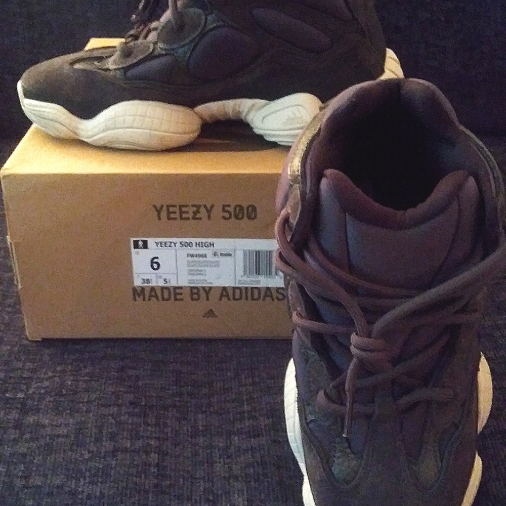Men's adidas Yeezy 500 High Slate FW4968 Excellent - Picture 5 of 13